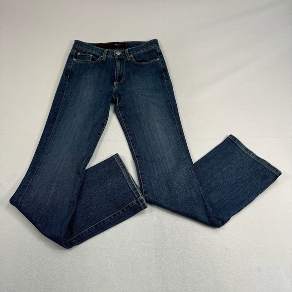 Fabrizio Ganni Bootcut Jeans Womens Size 2 Dark Blue Mid Rise - Picture 1 of 13